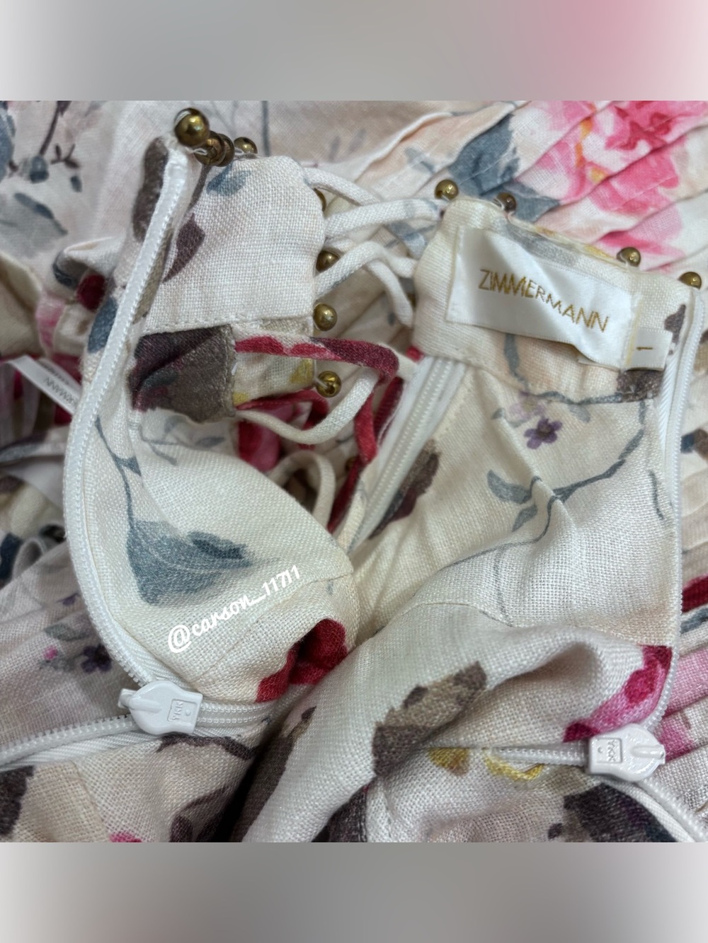 Zimmermann Mischief Rosette Dress in Floral - Picture 7 of 10